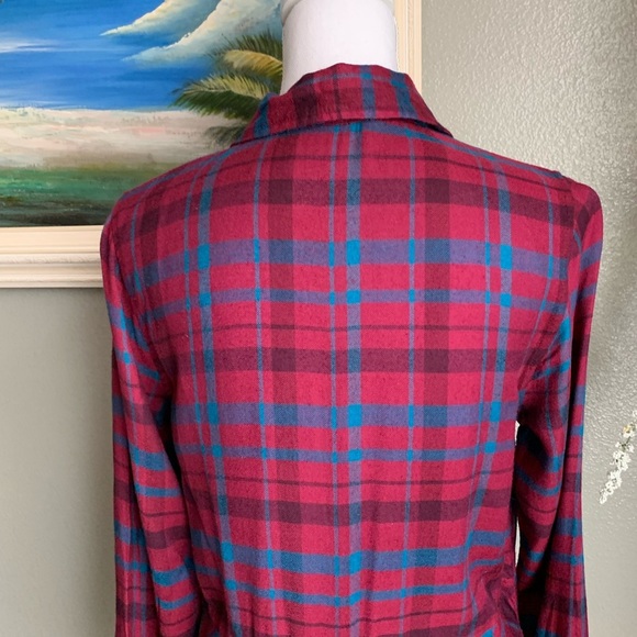 Lucky Brand Plaid Button Down Long Sleeve Shirt Size Small - Picture 7 of 17